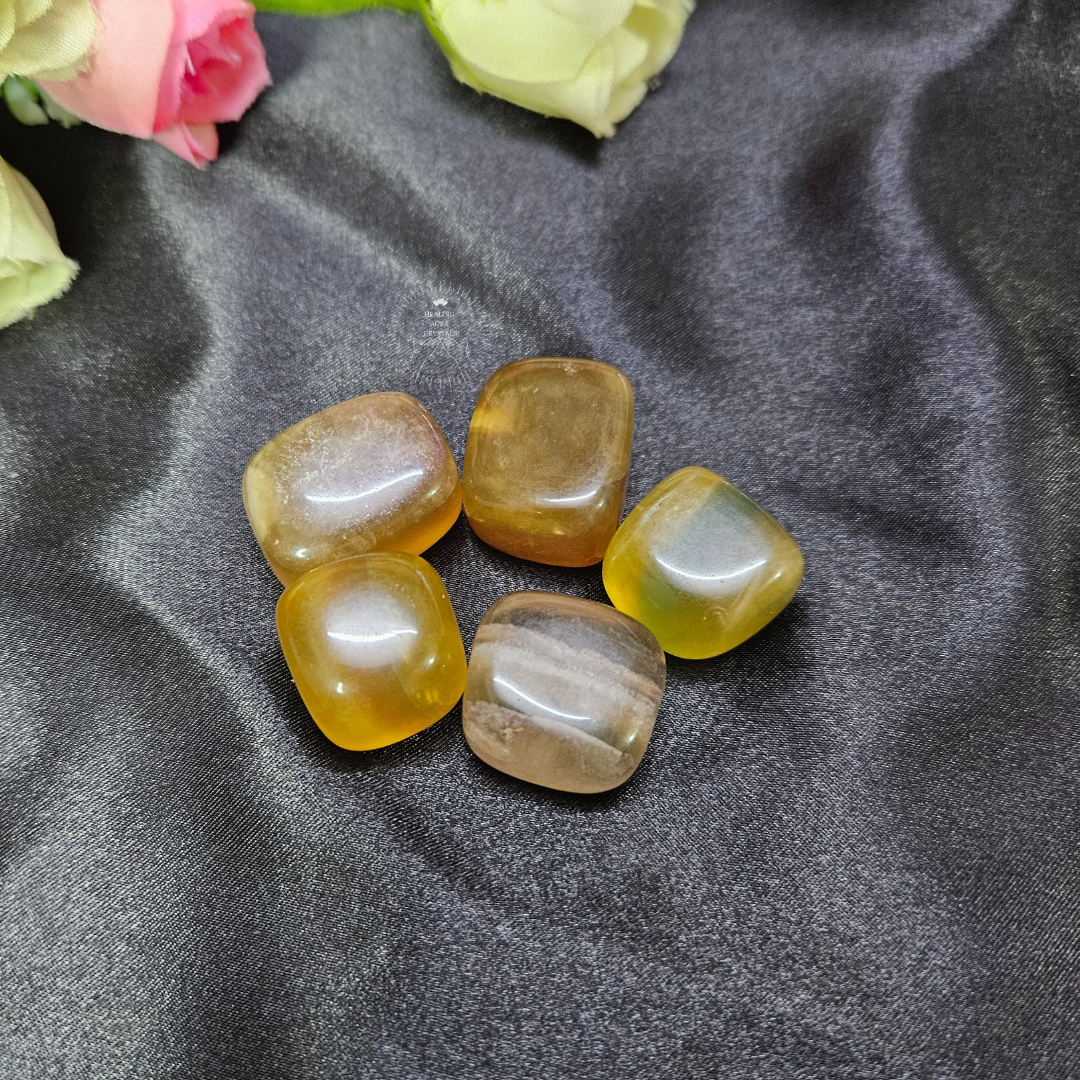 Yellow Multi Fluorite Tumble