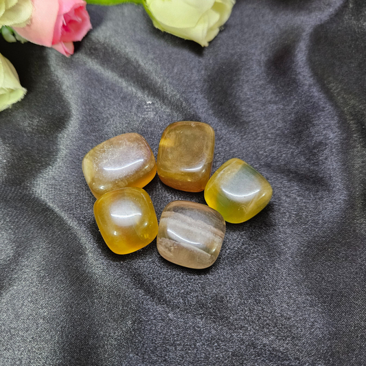 Yellow Multi Fluorite Tumble