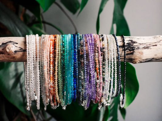 2mm Crystal Anklets – Choose Your Healing Stone
