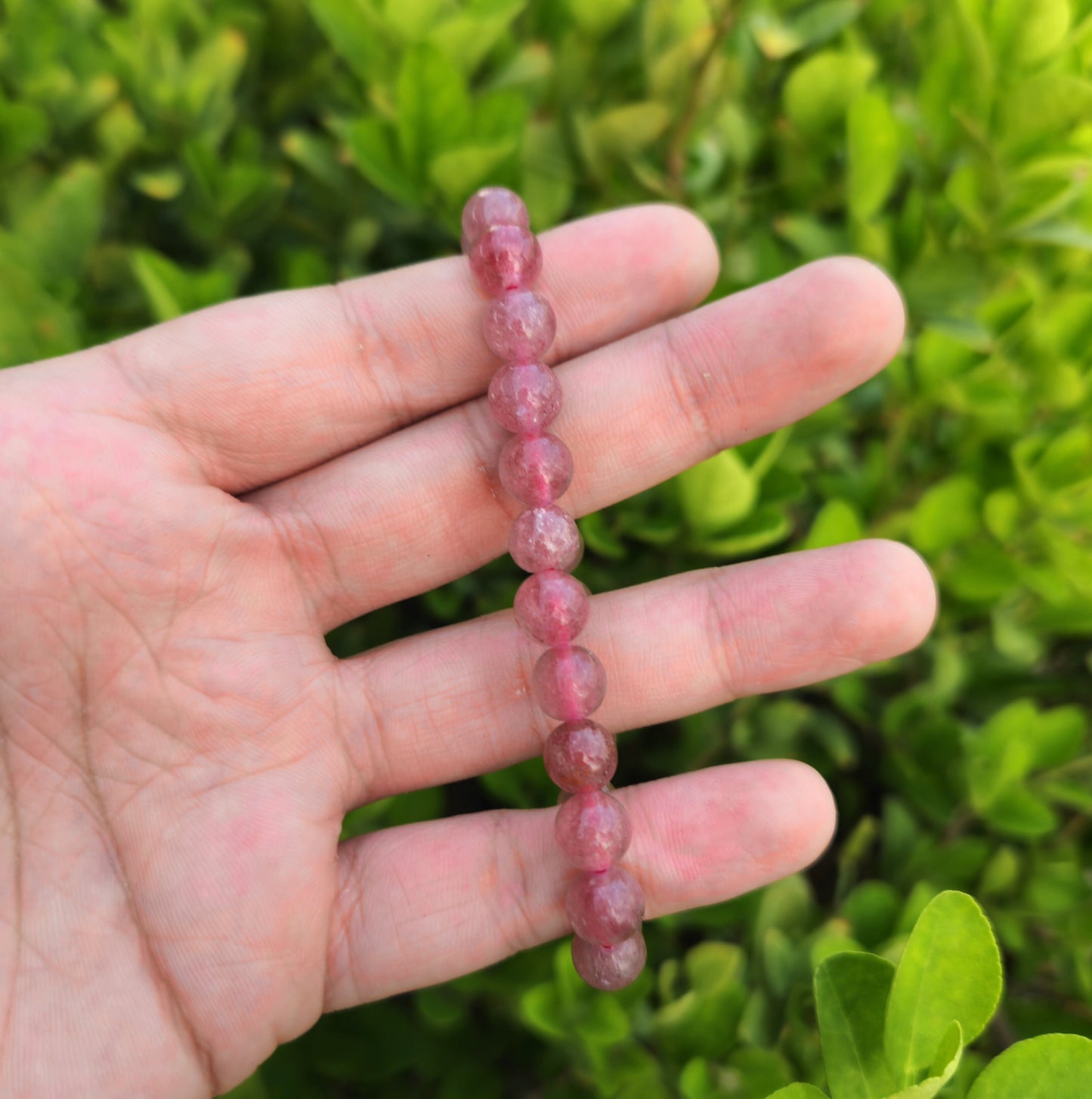 Strawberry Quartz Bracelet (8mm)