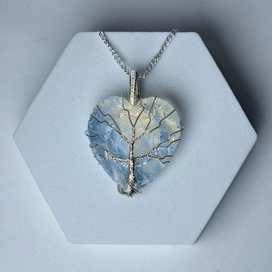 Opalite Heart Pendant
