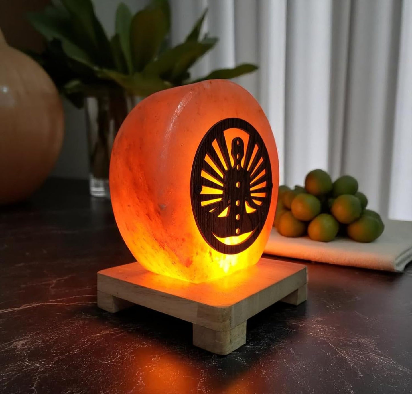 7 Chakras Himalayan Rock Salt 3D Lamp – Aura Balancing Lamp