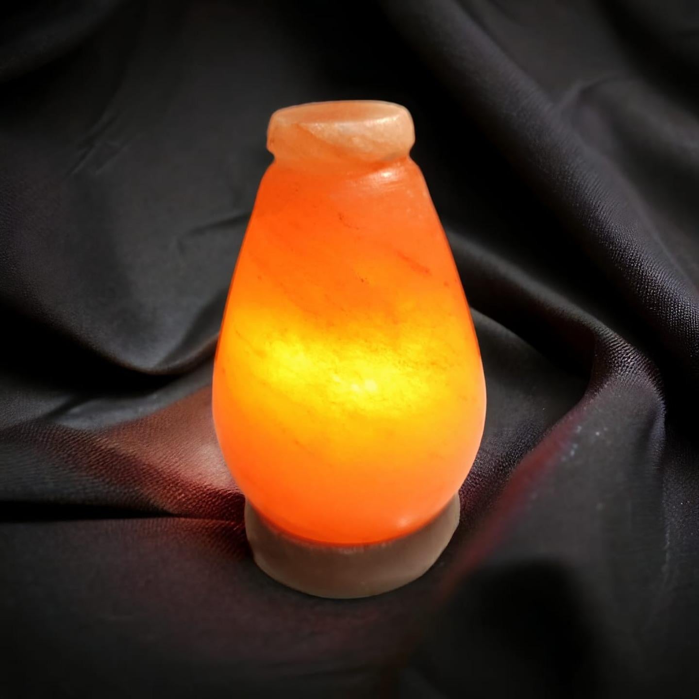 Pot Shaped Himalayan Rock Salt Crafted Lamp – Traditional Pot Style Salt Lamp