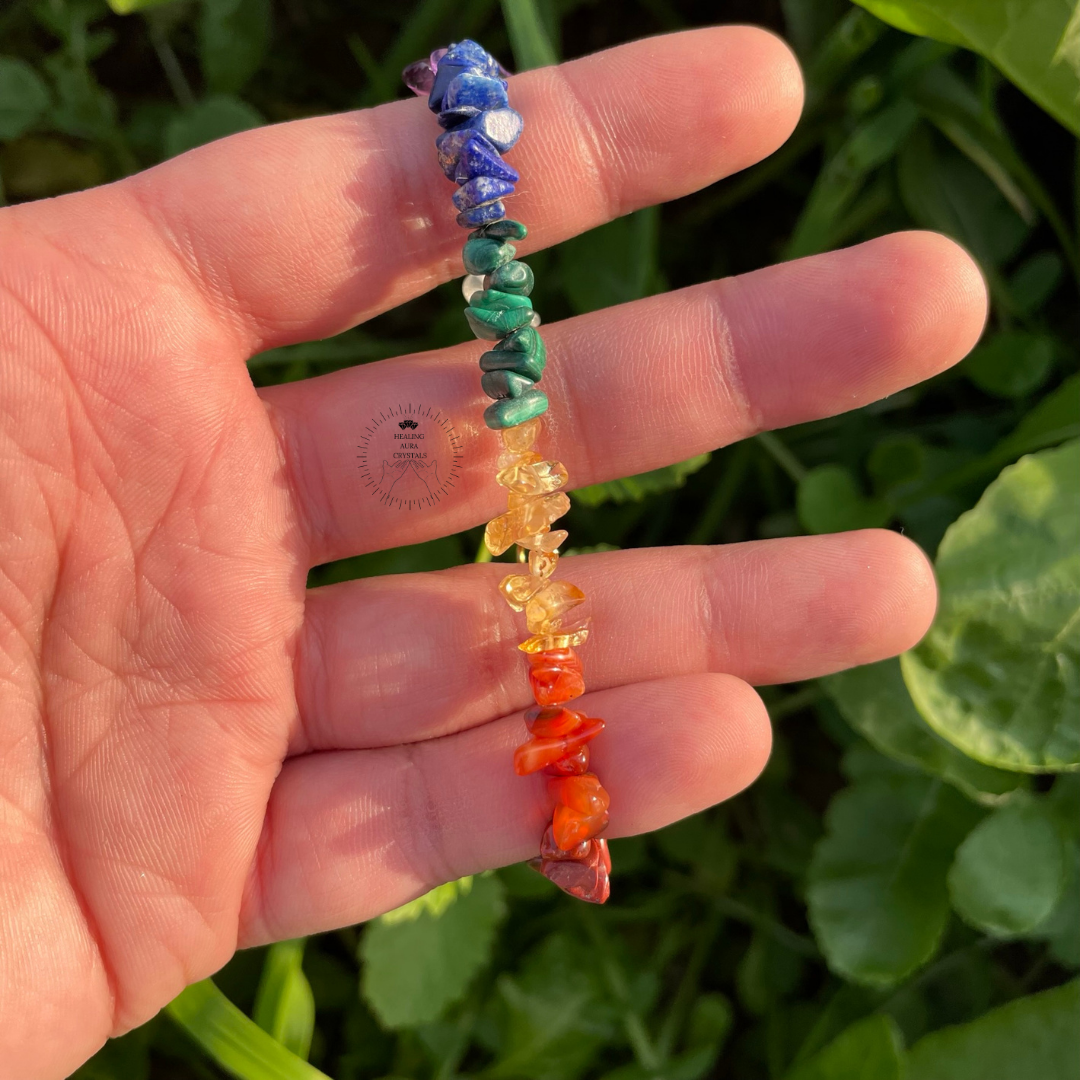 7 Chakra Chips Chain Premium Bracelet