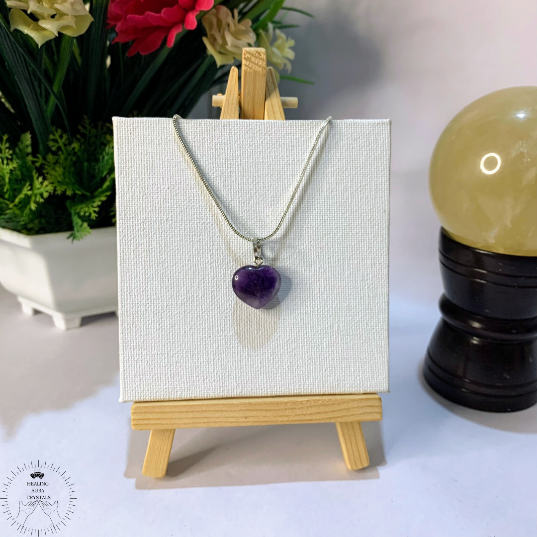Amethyst Heart Pendant