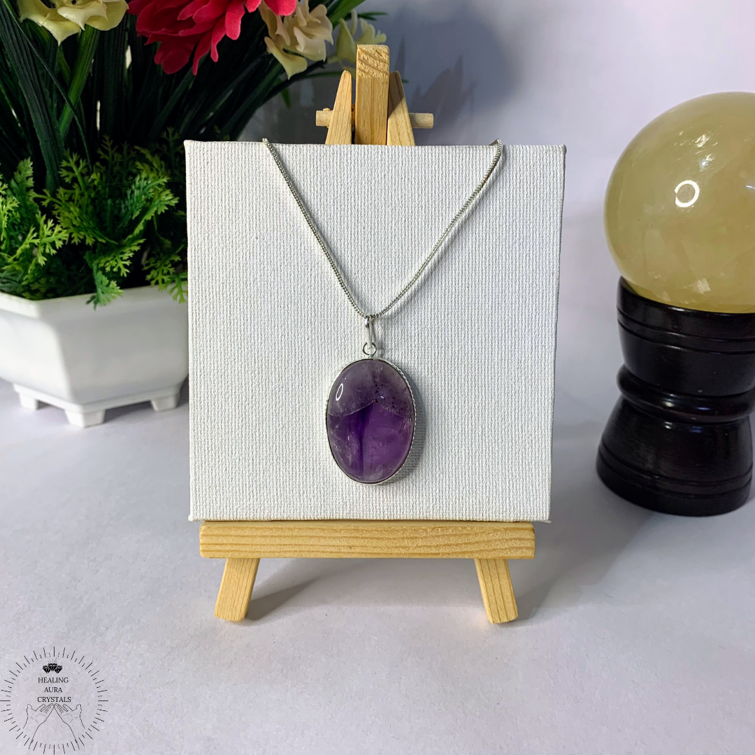 Amethyst Oval Pendant