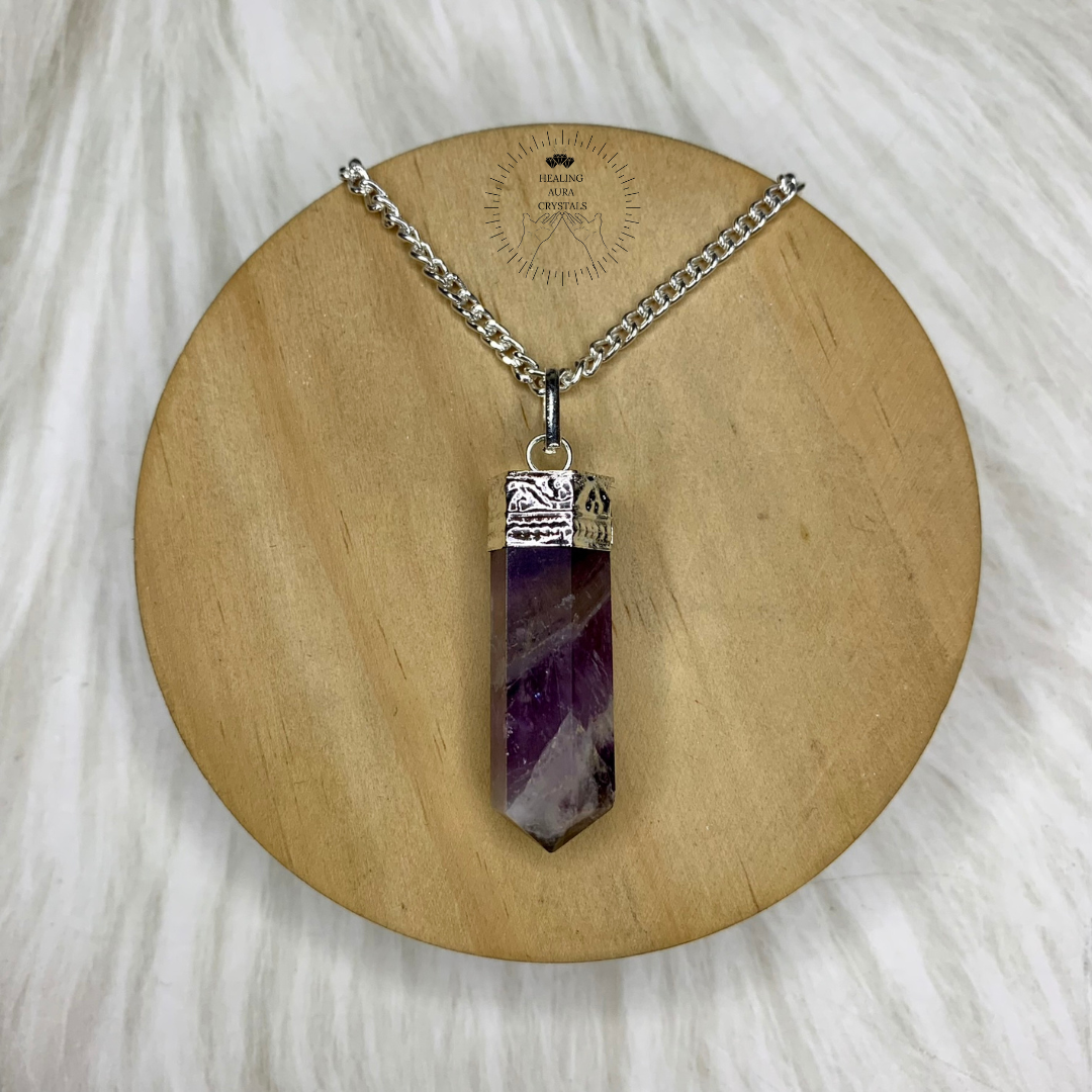 Amethyst Pencil Pendant