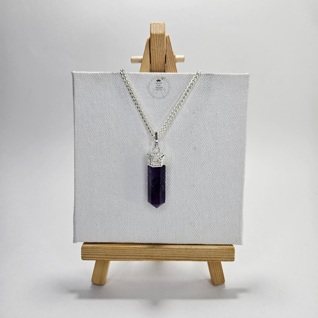 Amethyst Pencil Pendant