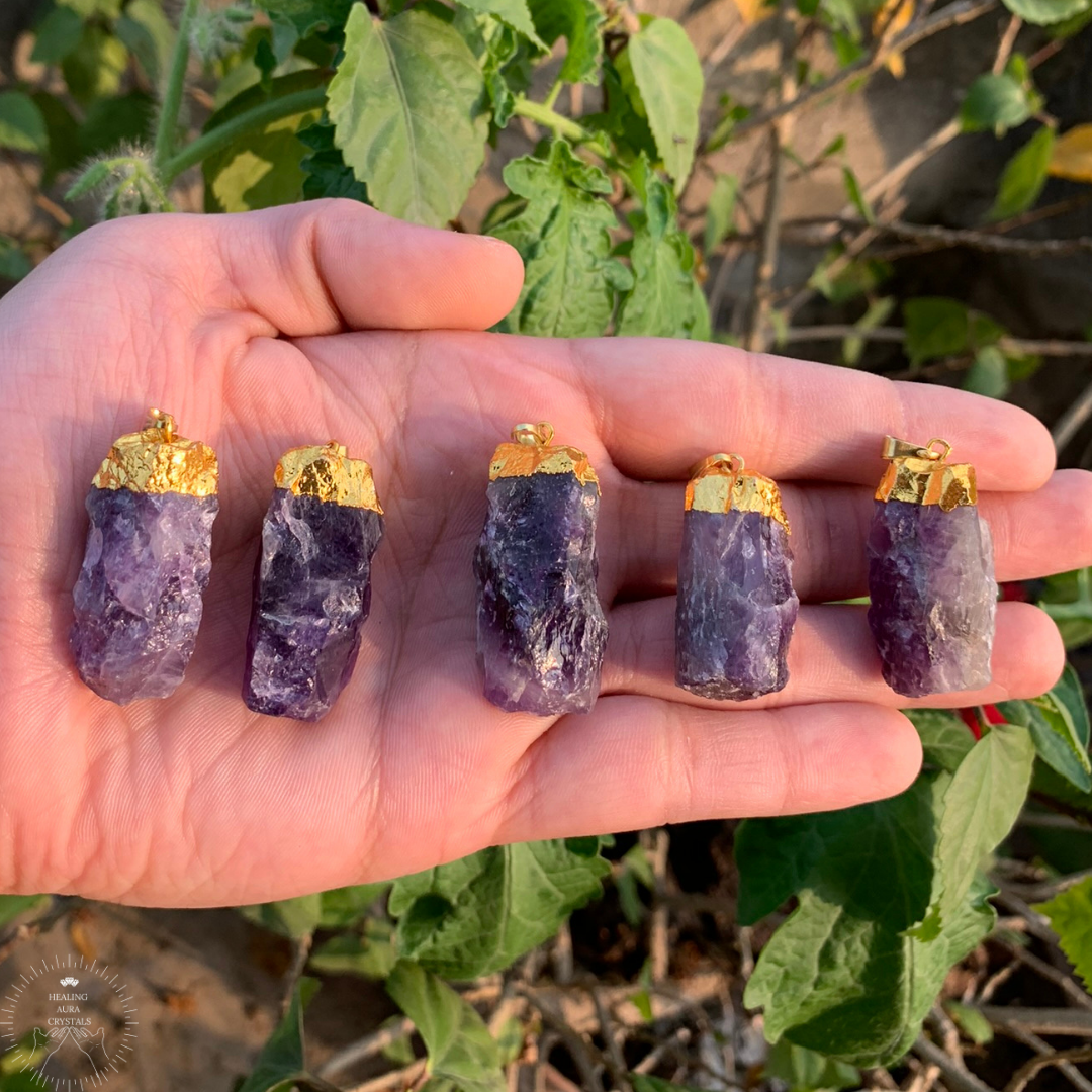 Amethyst Raw Pendant