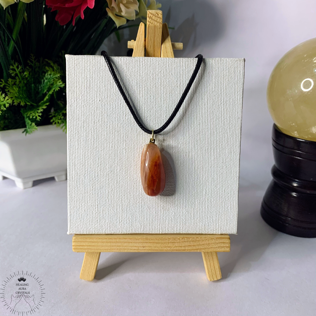 Carnelian Drop Shape Pendant