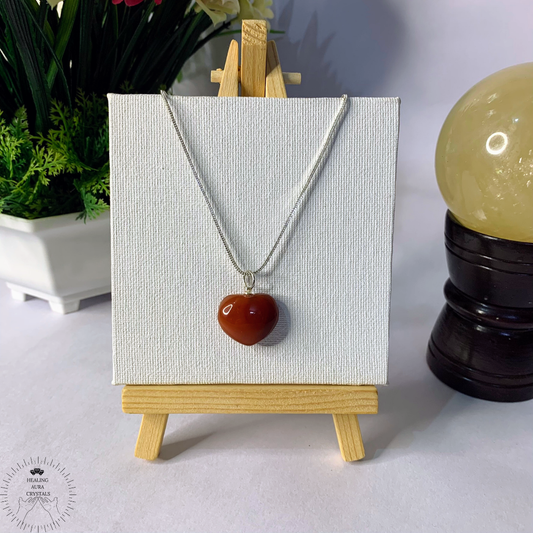 Carnelian Heart Pendant