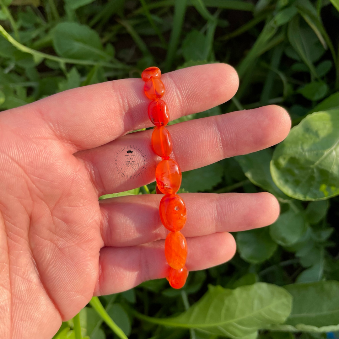 Carnelian Tumbled Bracelet