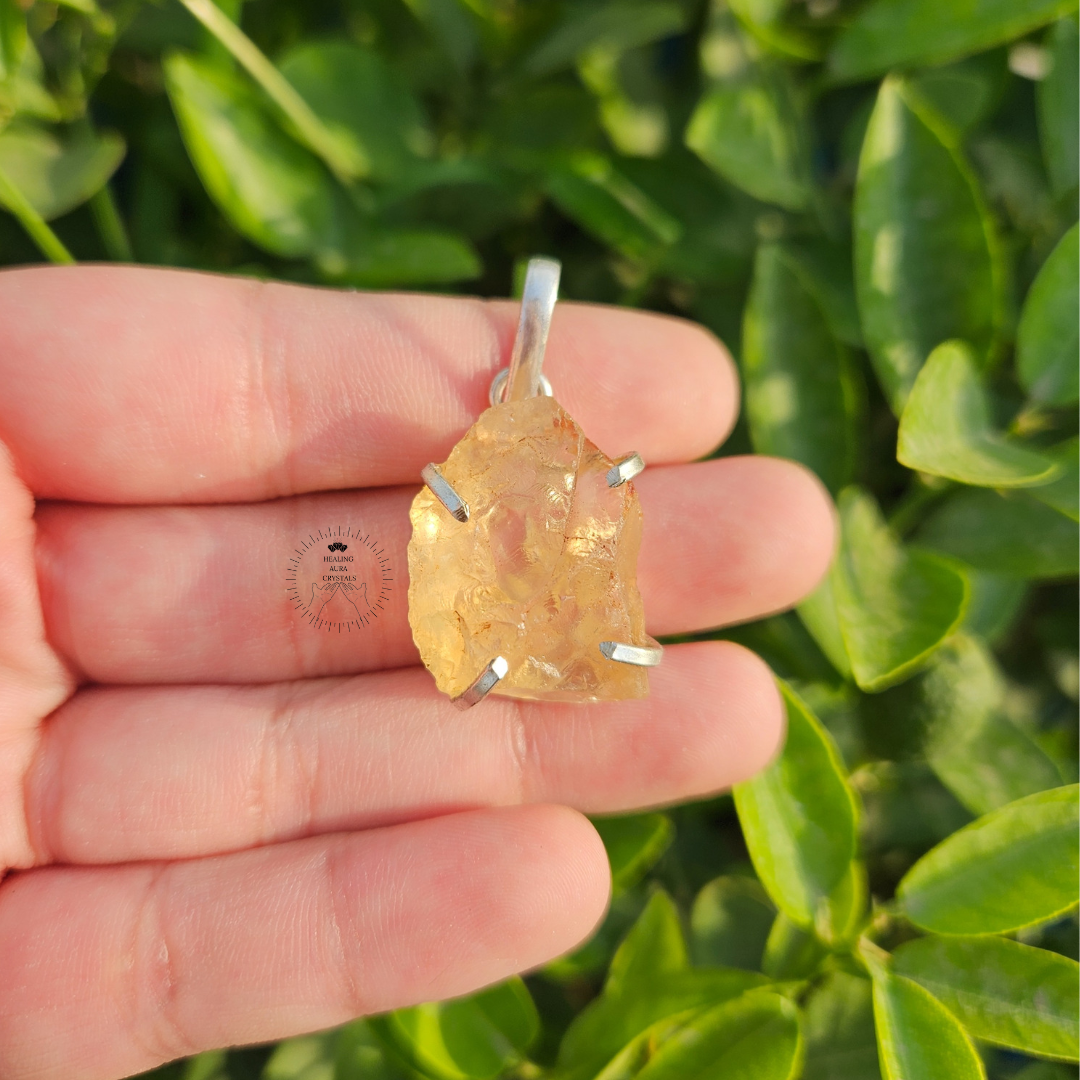 Citrine Raw Pendant