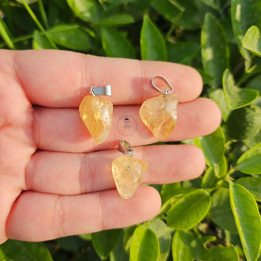 Citrine Tumble Pendant