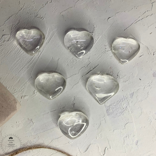 Clear Quartz Mini Heart