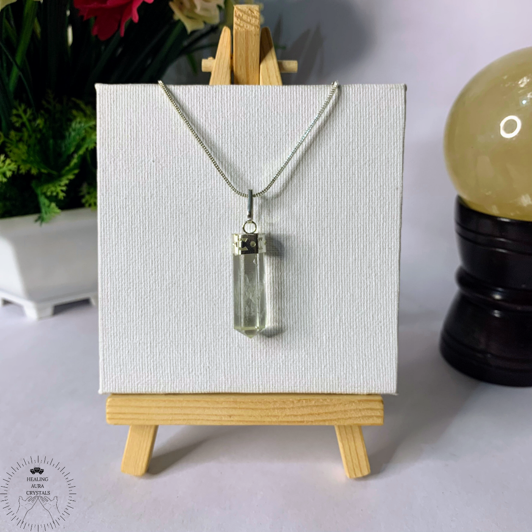 Clear Quartz Pencil Pendant