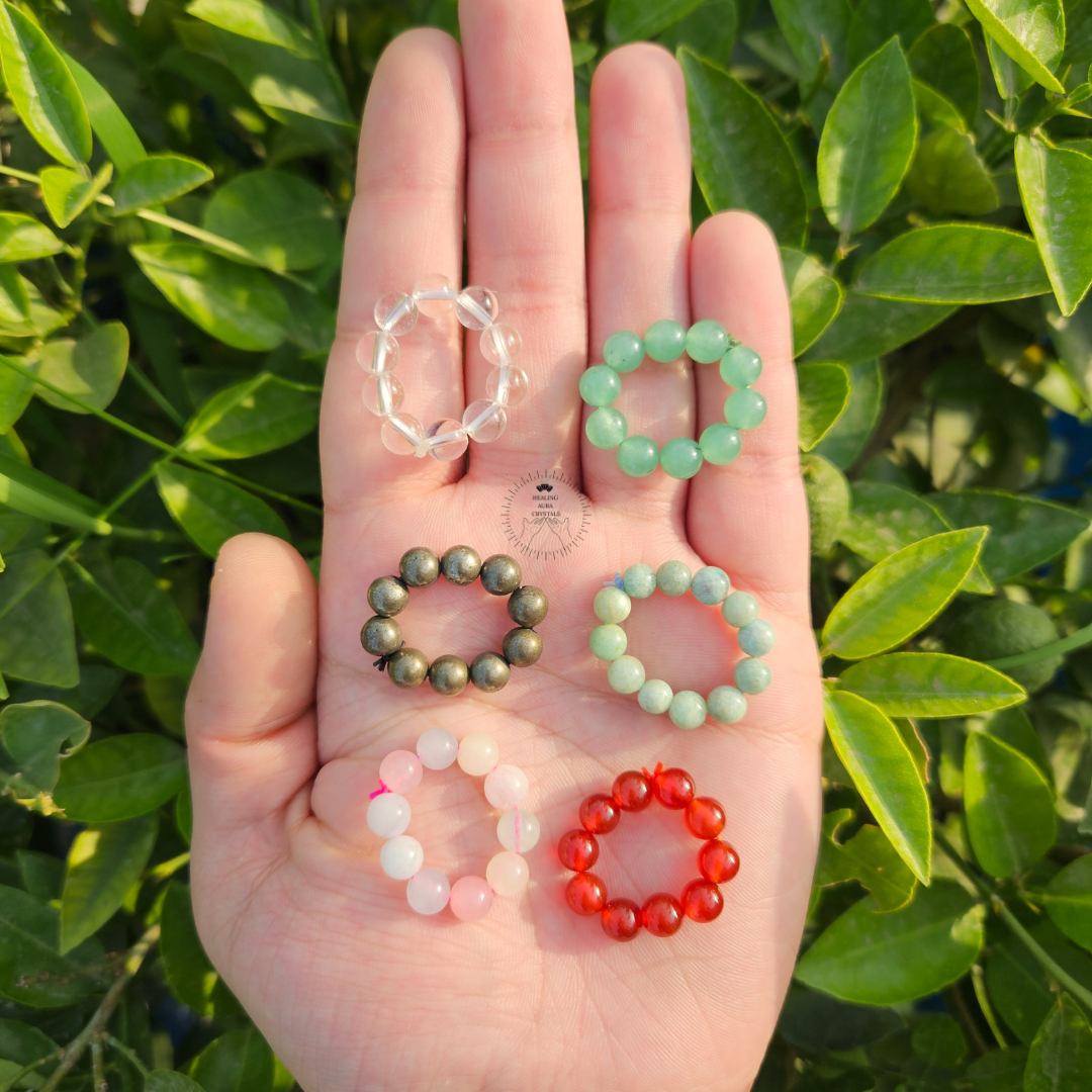 Crystal Beads Rings