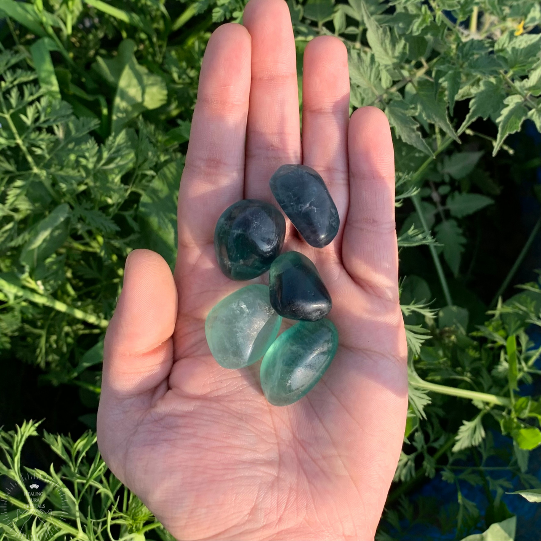 Green Fluorite Tumble- Premium Quality