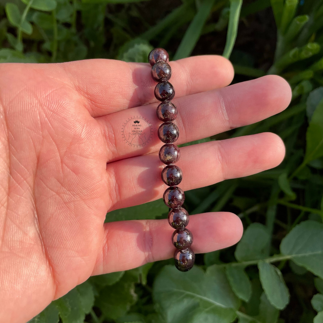 Garnet Bracelet (8mm)