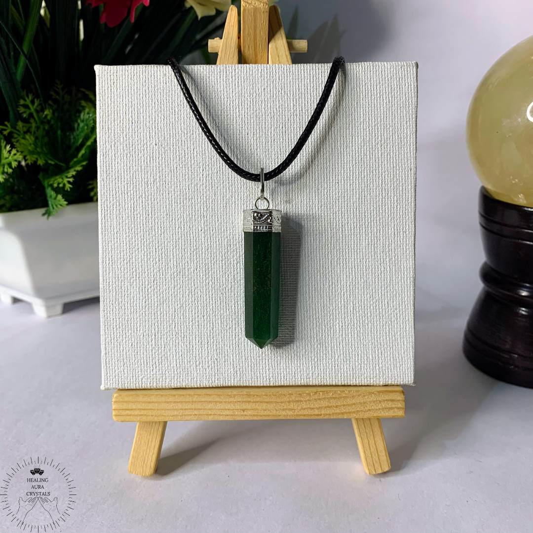 Green Jade Pencil Pendant