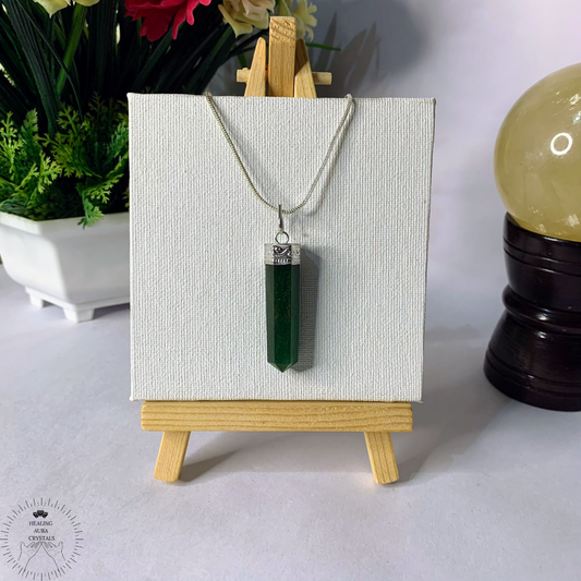 Green Jade Pencil Pendant