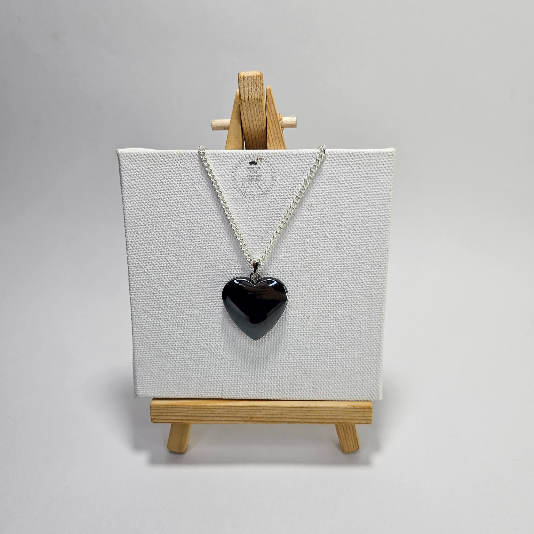 Hematite Heart Pendant