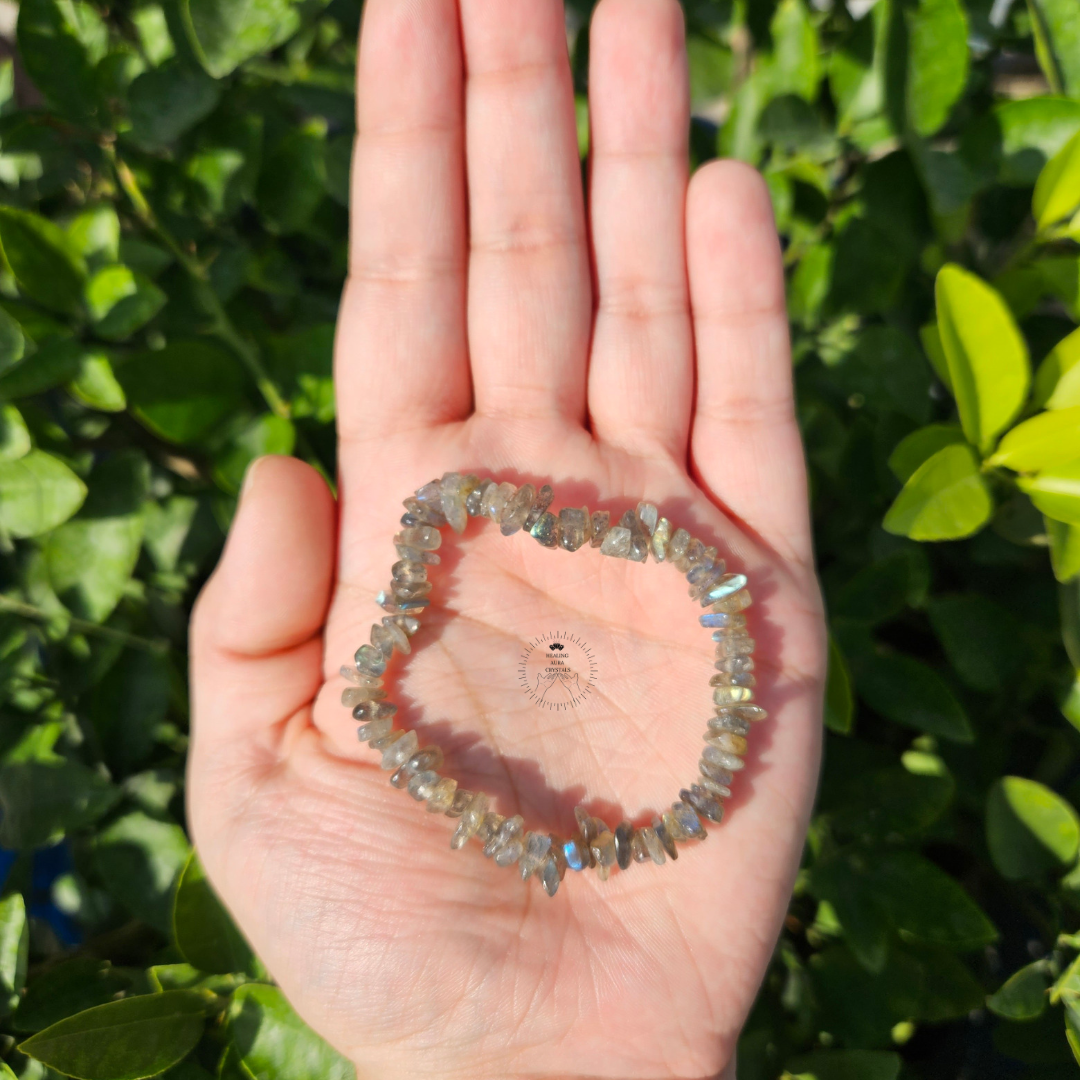 Labradorite Chip Bracelet
