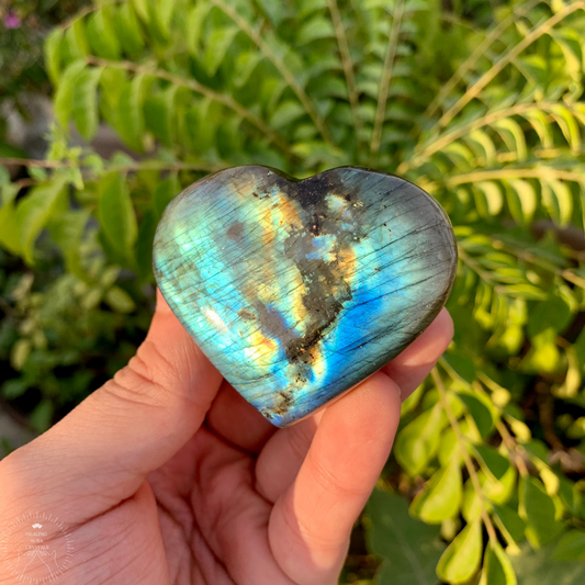 Labradorite Premium Heart