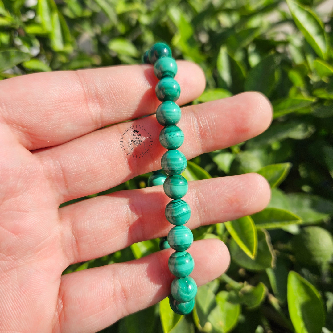 Malachite Bracelet - Premium Quality (8mm)