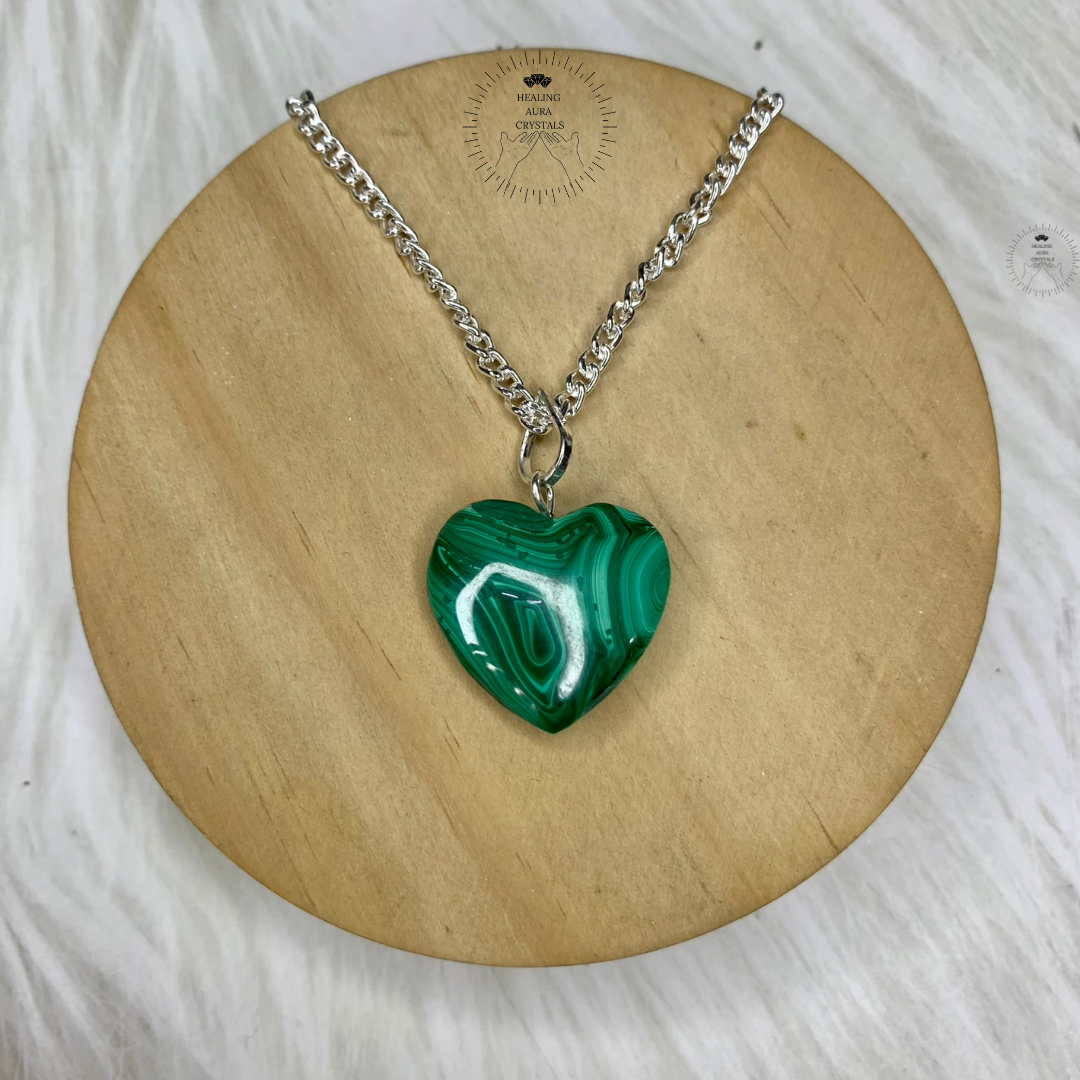 Malachite Heart Pendant