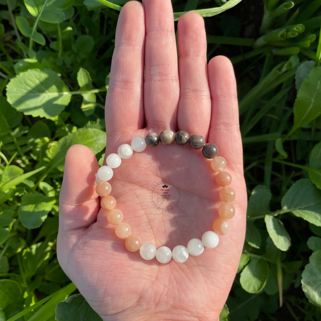 Multi Moonstone Bracelet (8mm)