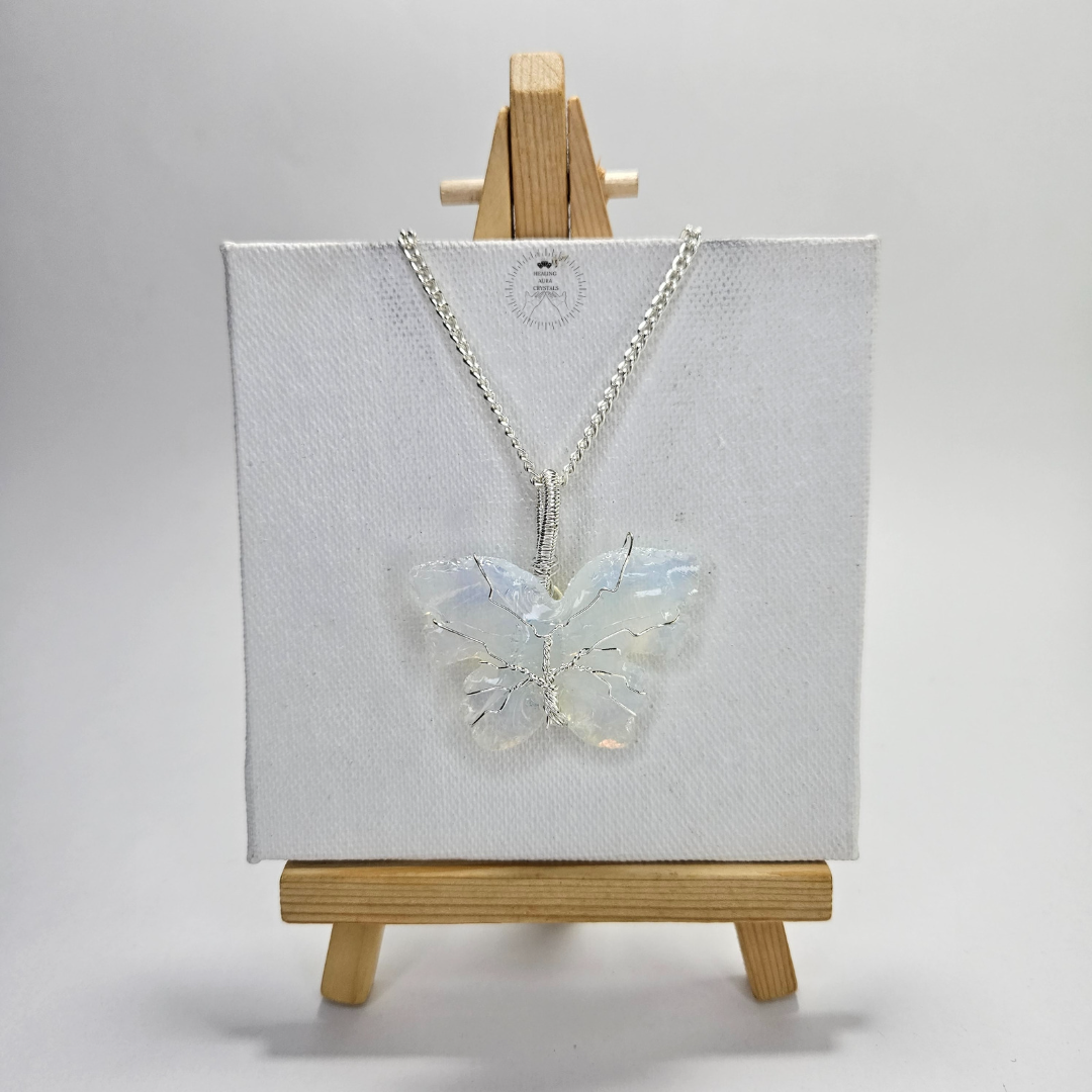 Opalite Butterfly Pendant