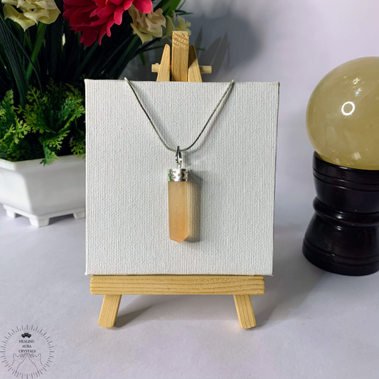 Orange Selenite Pendant