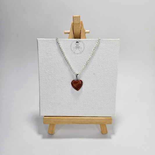 Red Jasper Heart Pendant