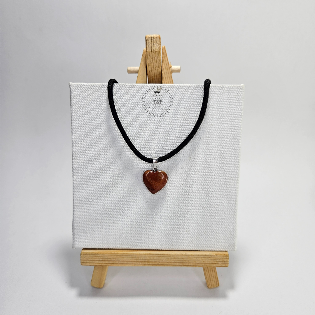 Red Jasper Heart Pendant