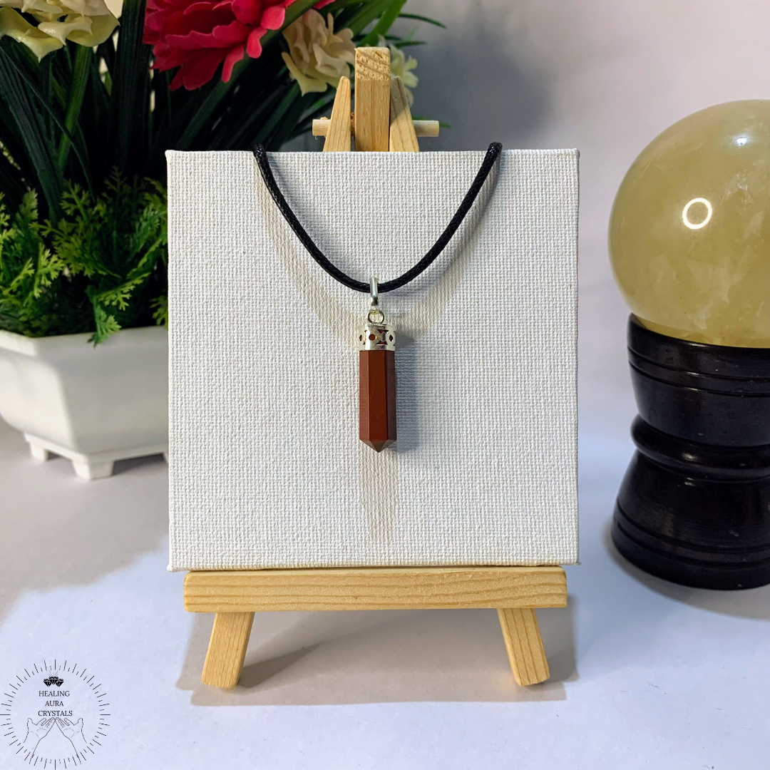 Red Jasper Pencil Pendant