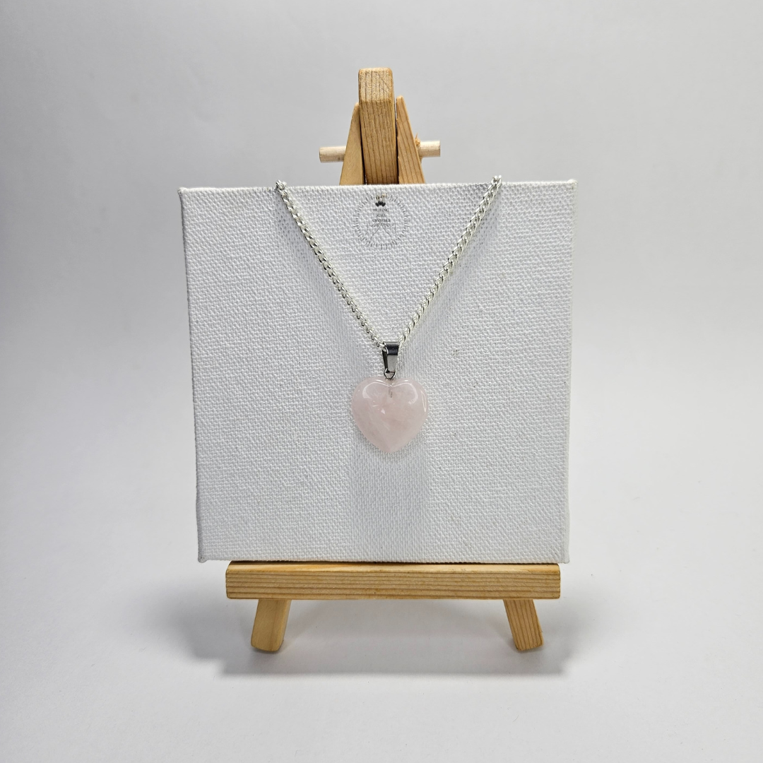 Rose Quartz Heart Pendant