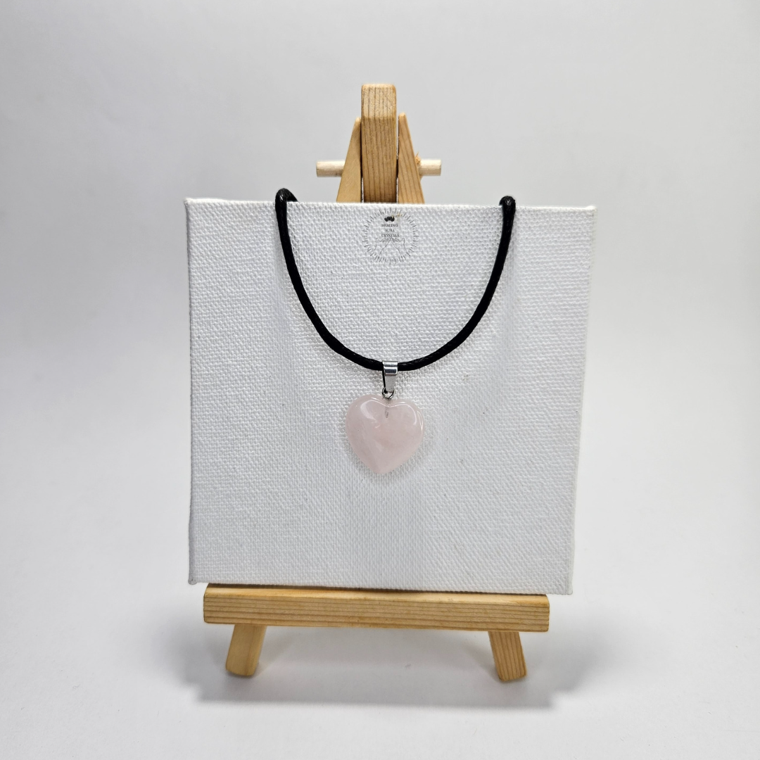 Rose Quartz Heart Pendant