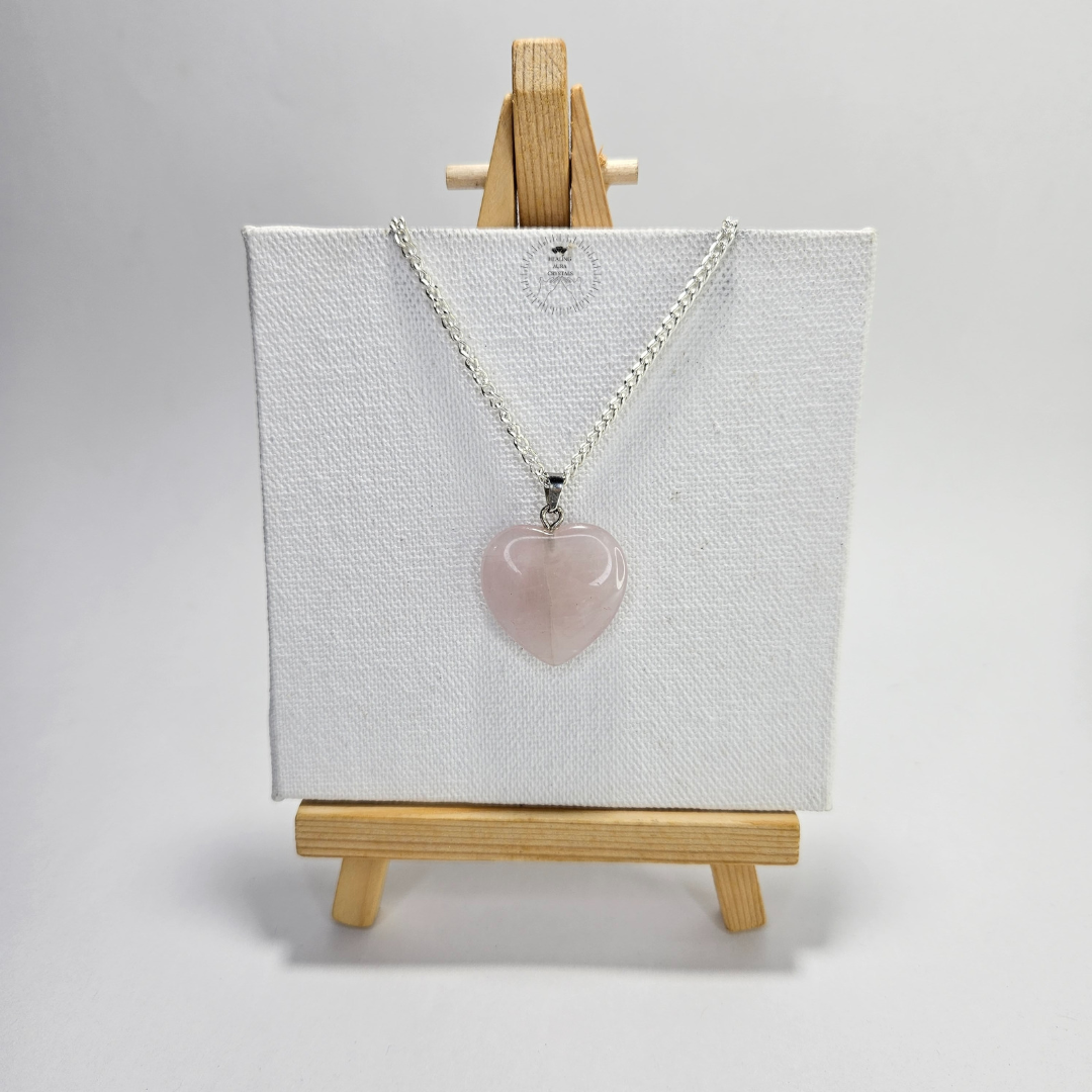 Rose Quartz Heart Pendant