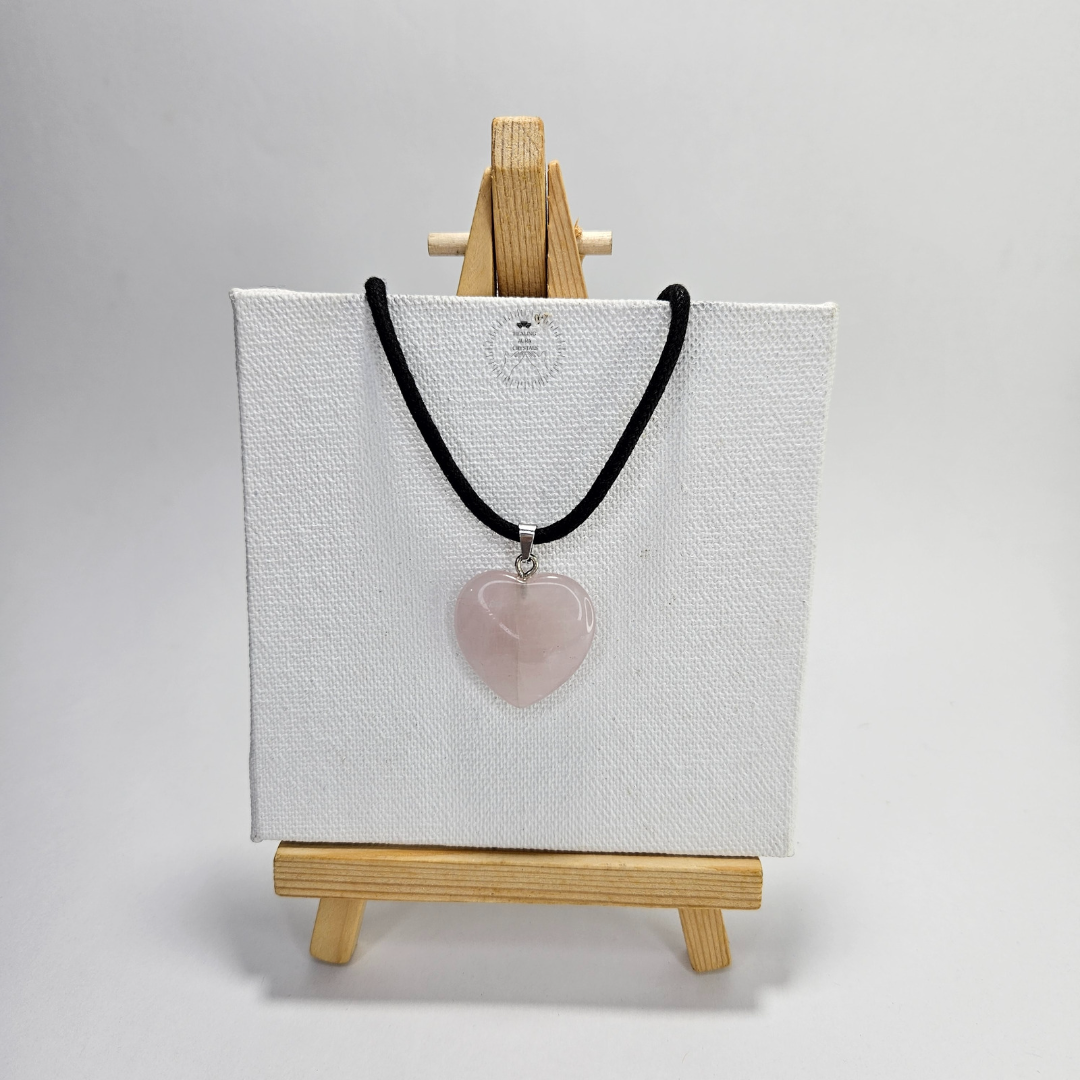 Rose Quartz Heart Pendant