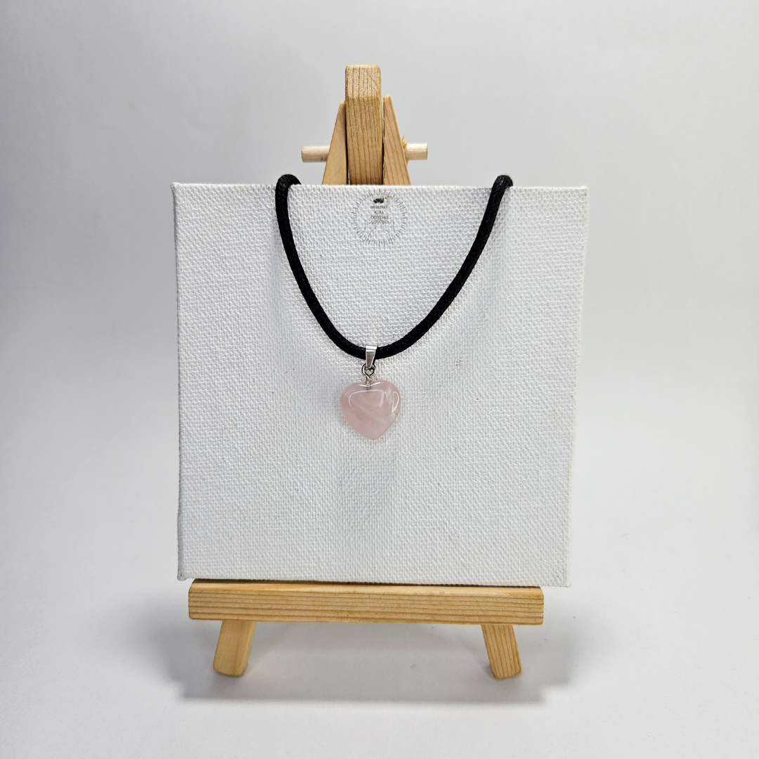 Rose Quartz Heart Pendant