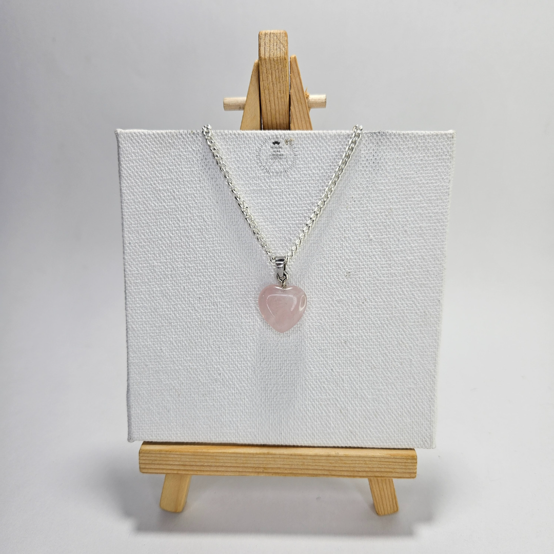 Rose Quartz Heart Pendant