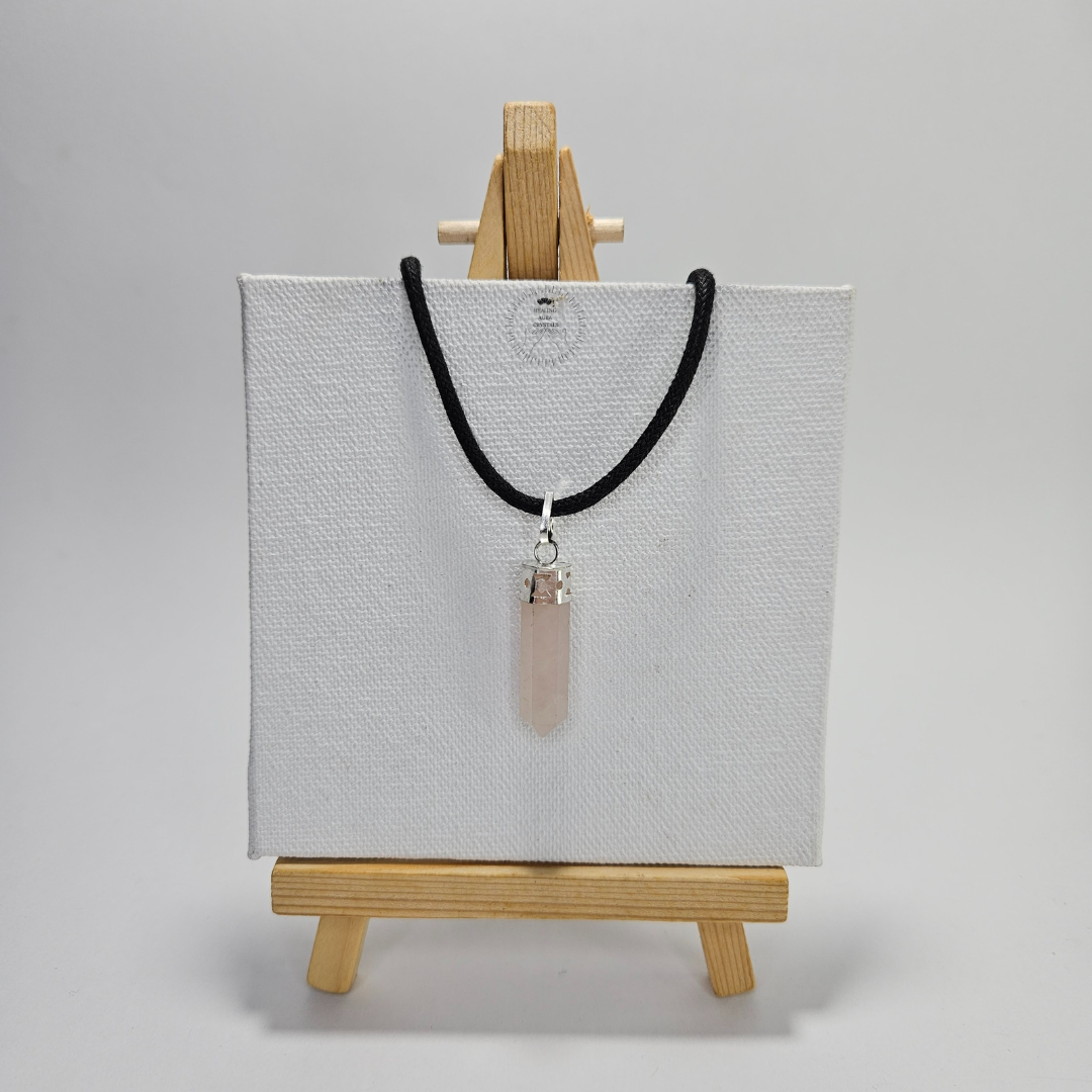Rose Quartz Pencil Pendant