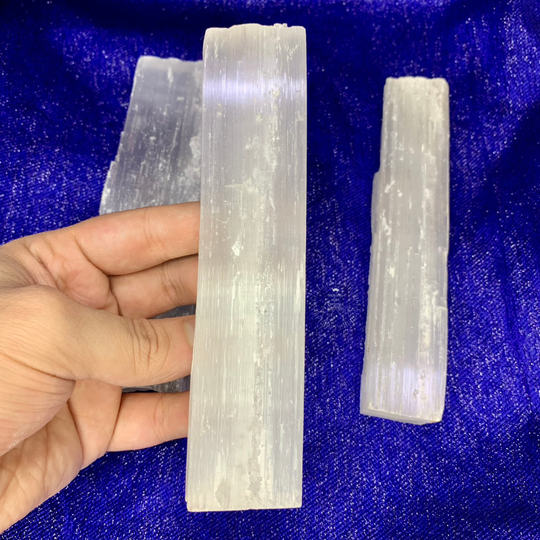 Selenite/ Satin Spar Raw Stick 6 inches