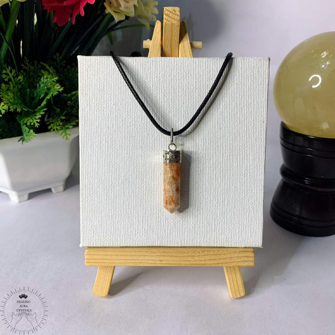 Sunstone Pencil Pendant