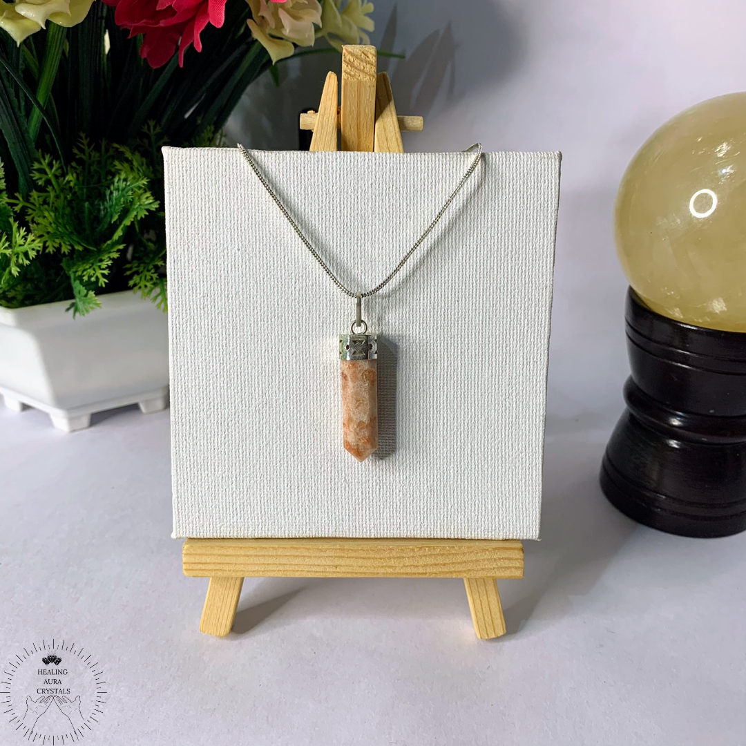 Sunstone Pencil Pendant