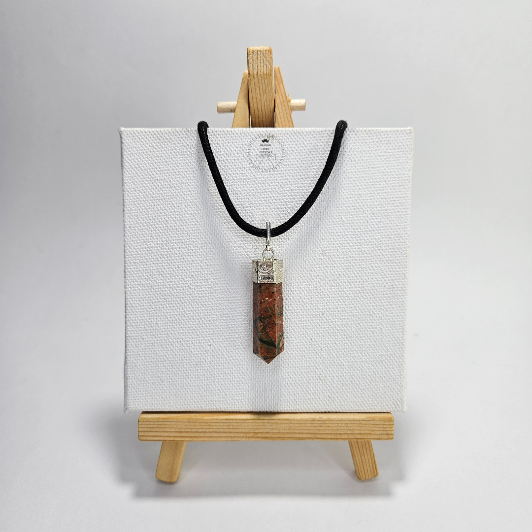 Unakite Pencil Pendant