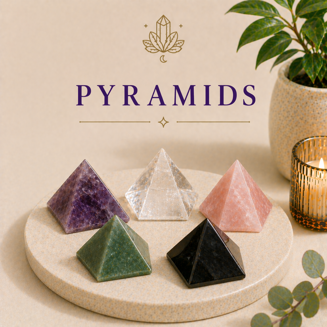 Crystal Pyramids by Healing Aura Crystals