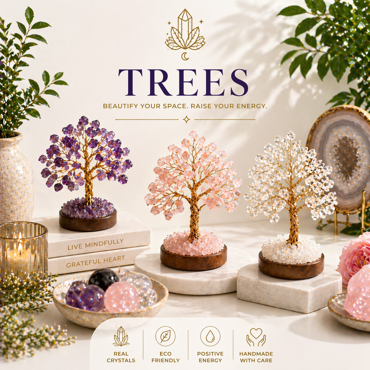 Crystal Trees - Healing Aura Crystals