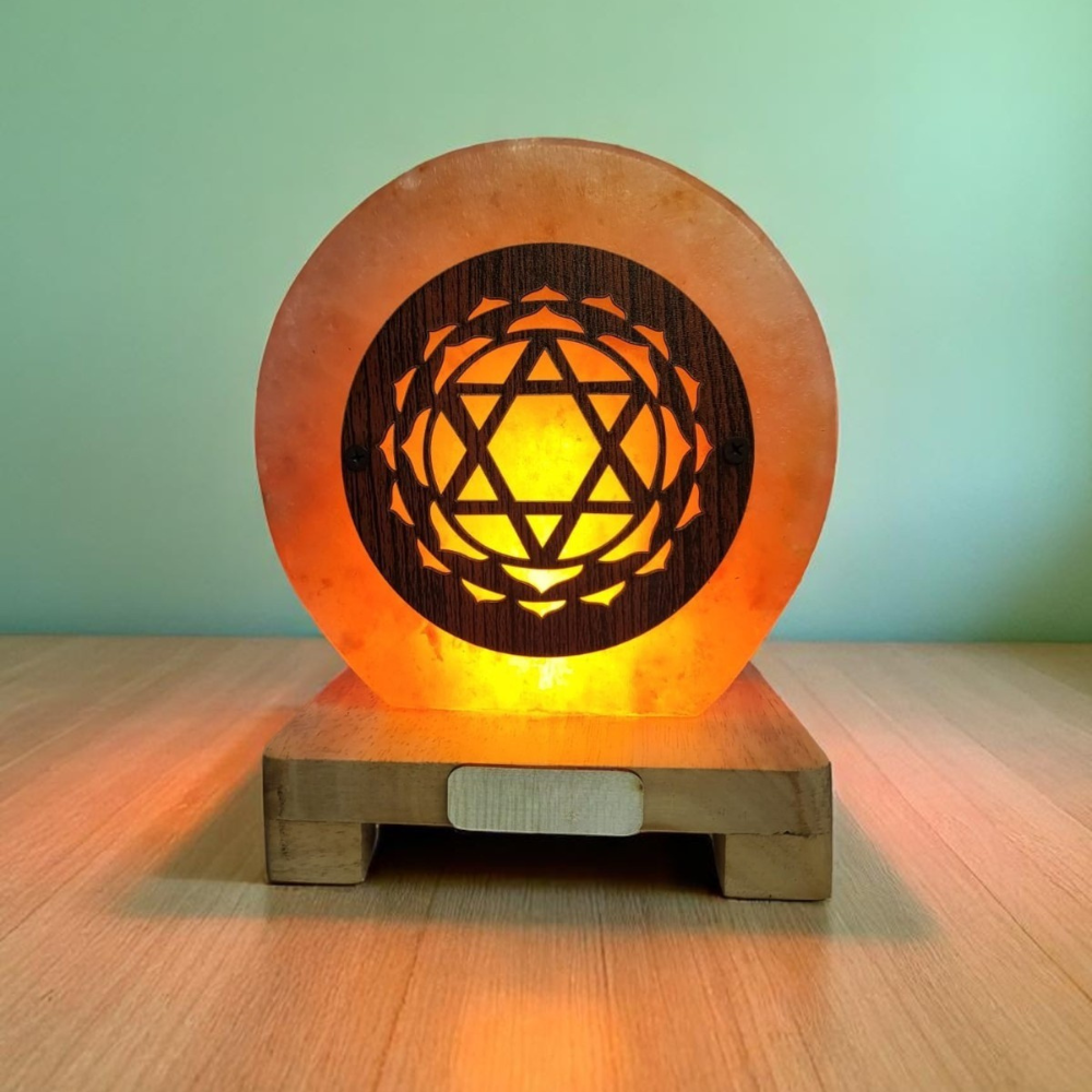 Kuber Yantra Himalayan Rock Salt 3D Lamp – Prosperity Yantra Salt Lamp